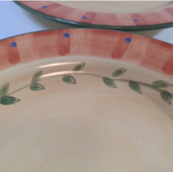 Pfaltzgraff "Napoli" Hand-Painted Set of 2 Round Dinner Plates Replacements - Picture 5 of 7